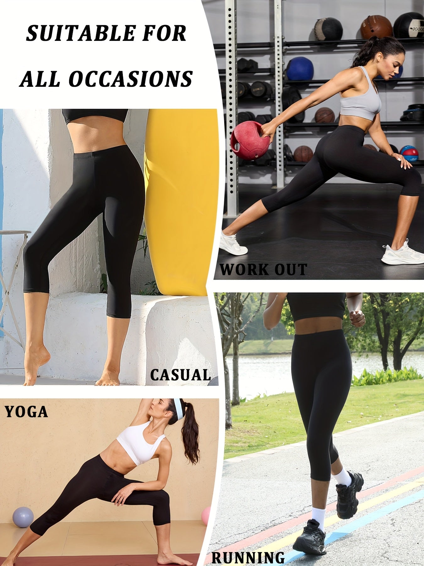 Women's Capri Pants - Stretch Slim fit detail view