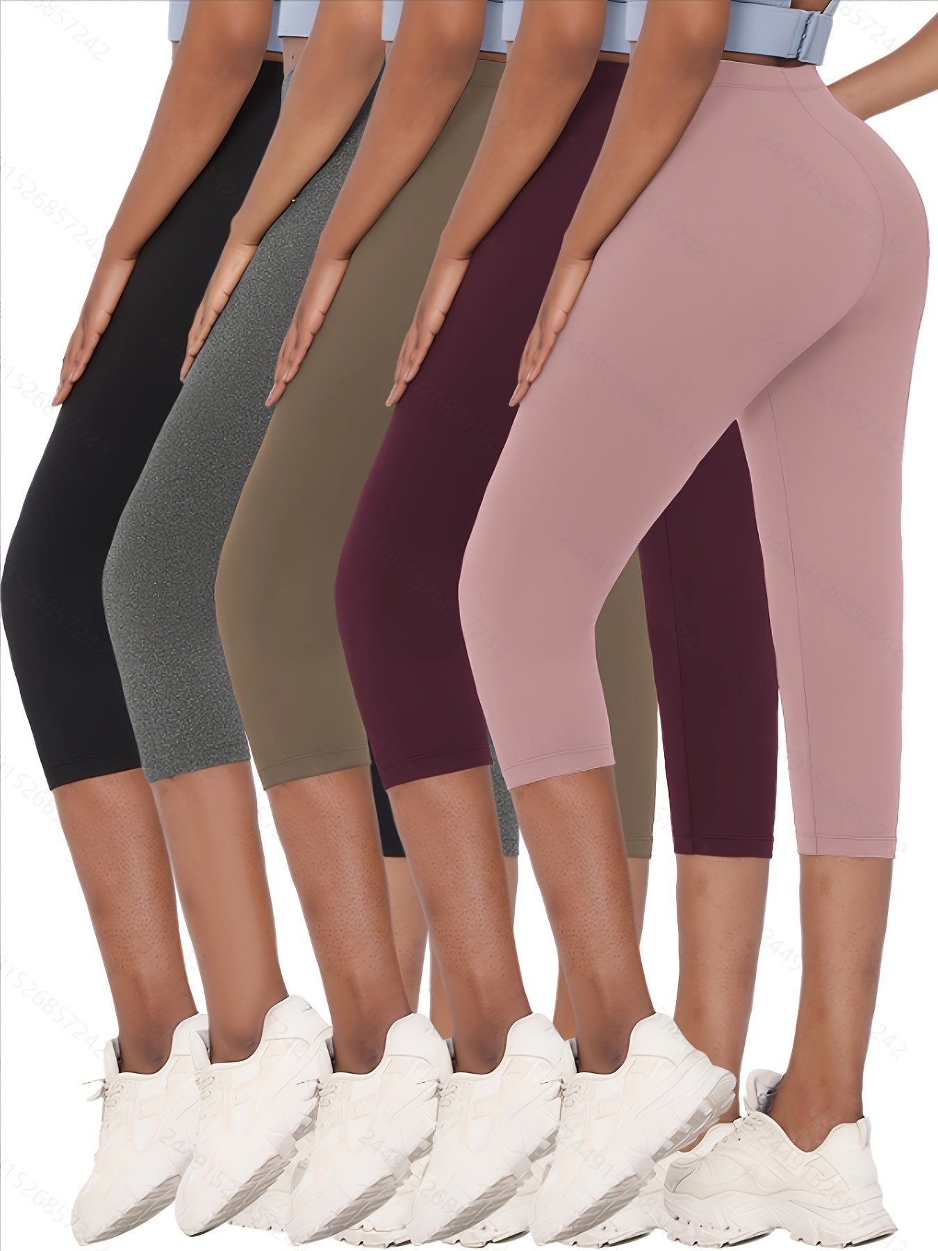 Women's Capri Pants - Stretch Slim fit detail view