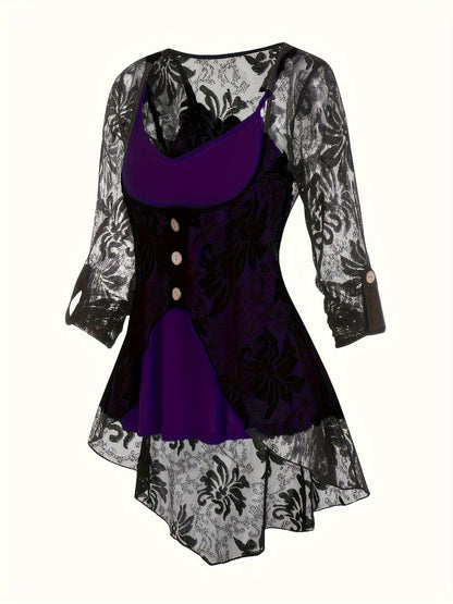 Women's Cardigan - Lace Button-Front – view 6
