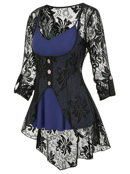 Women's Cardigan - Lace Button-Front – view 7