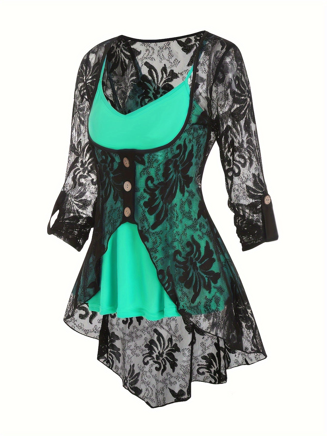 Women's Cardigan - Lace Button-Front – view 11