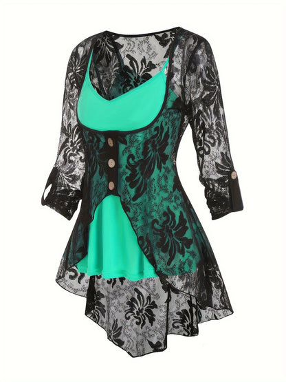 Women's Cardigan - Lace Button-Front – view 11