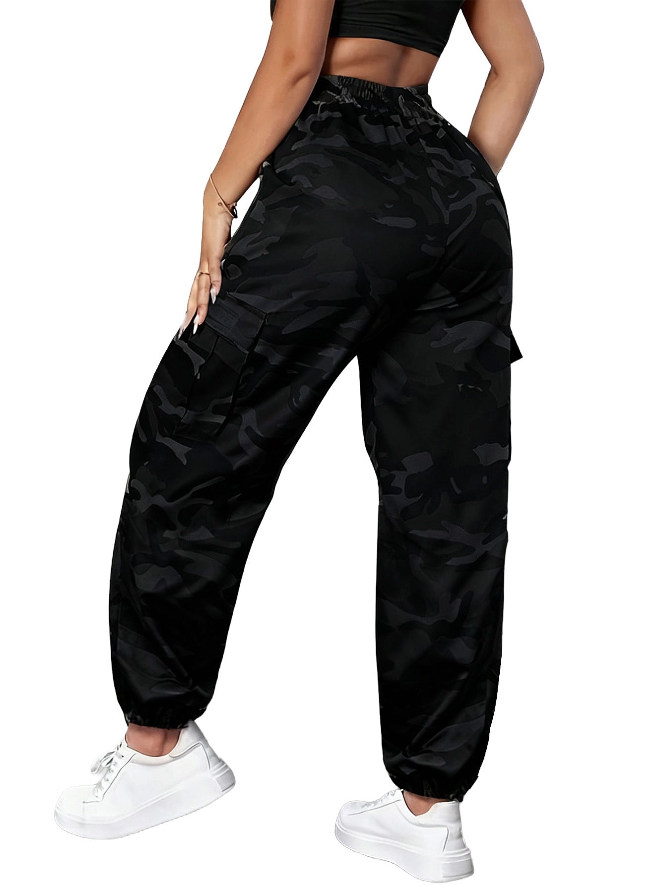 Women's Cargo Pants - Drawstring Waist 47 detail view