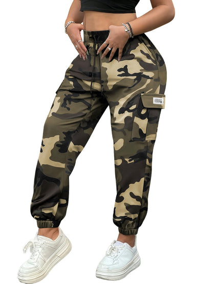 Women's Cargo Pants - Drawstring Waist 47 detail view