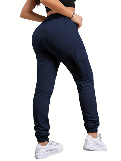 Women's Cargo Pants - Drawstring Waist With Pockets 77 detail view