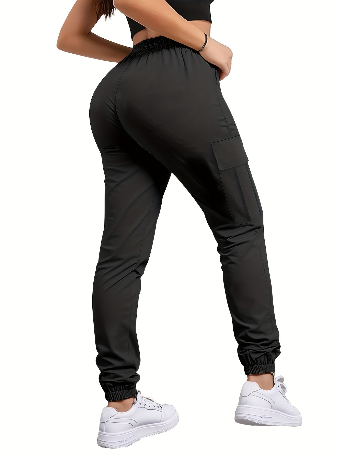 Women's Cargo Pants - Drawstring Waist With Pockets 77 detail view