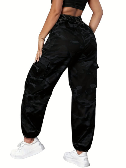 Women's Cargo Pants - Elastic Waist detail view