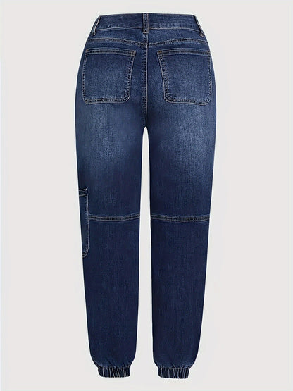 Women's Cargo Pants - Elastic Waist Regular Fit detail view