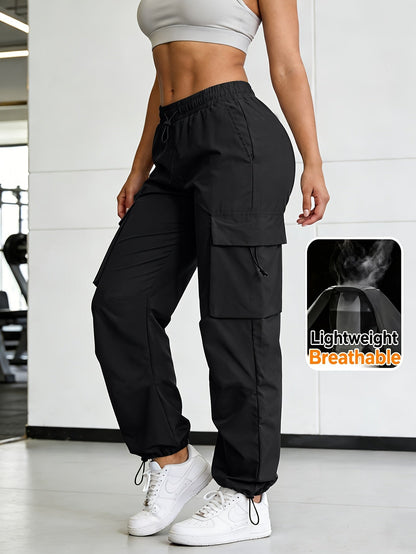 Women's Cargo Pants - Elastic Waist Wide leg – view 10