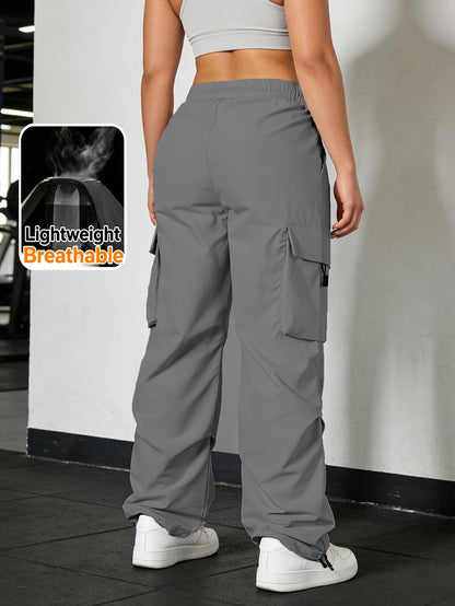 Women's Cargo Pants - Elastic Waist Wide leg – view 14