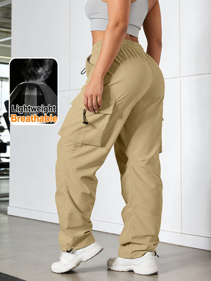 Women's Cargo Pants - Elastic Waist Wide leg – view 16