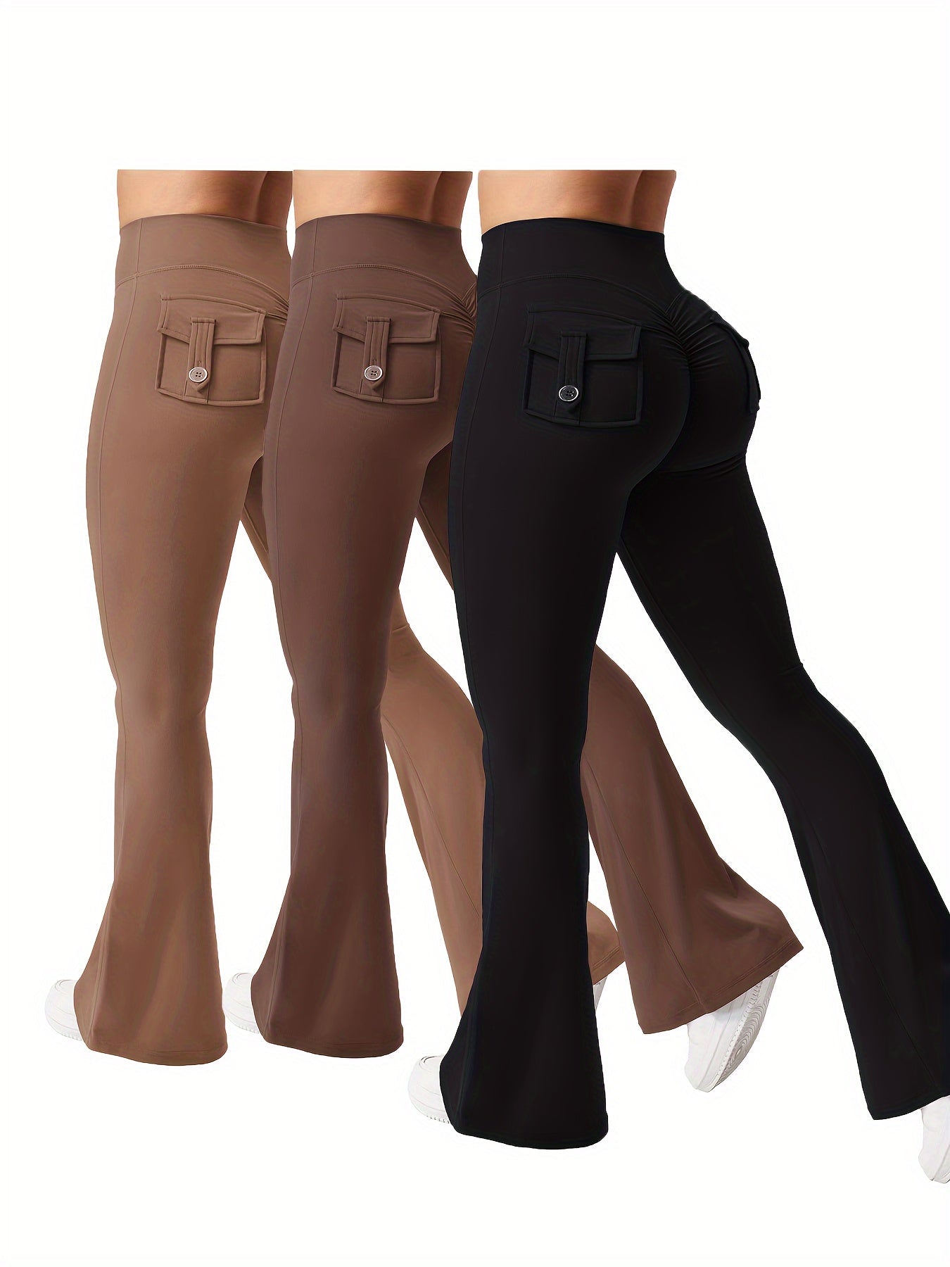 Women's Cargo Pants - High-Waist Fit – Sizes S–XL detail view