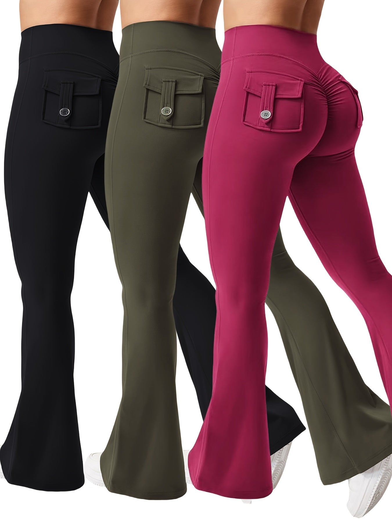Women's Cargo Pants - High-Waist Fit – Sizes S–XL detail view