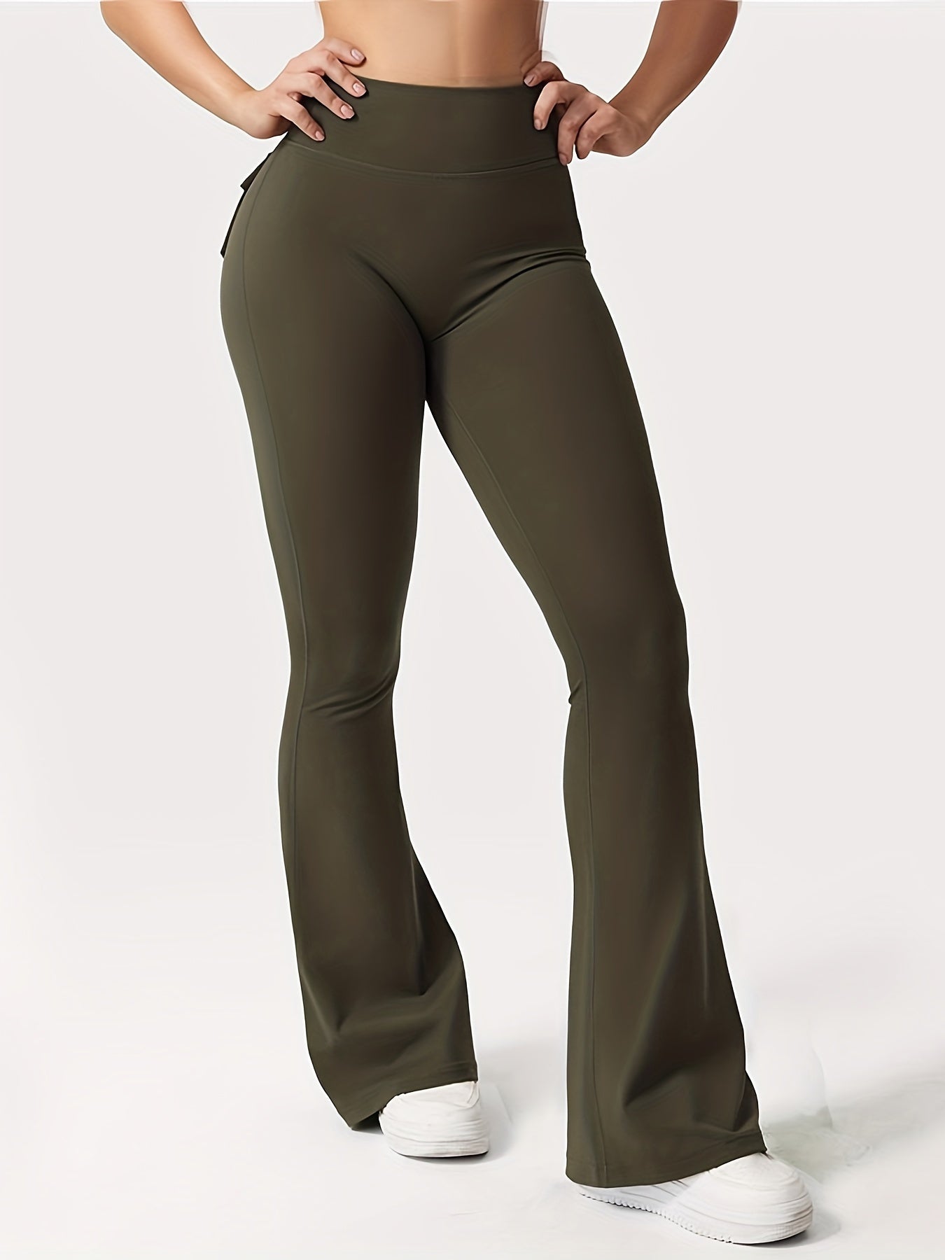 Women's Cargo Pants - High Waist Flared leg – view 15