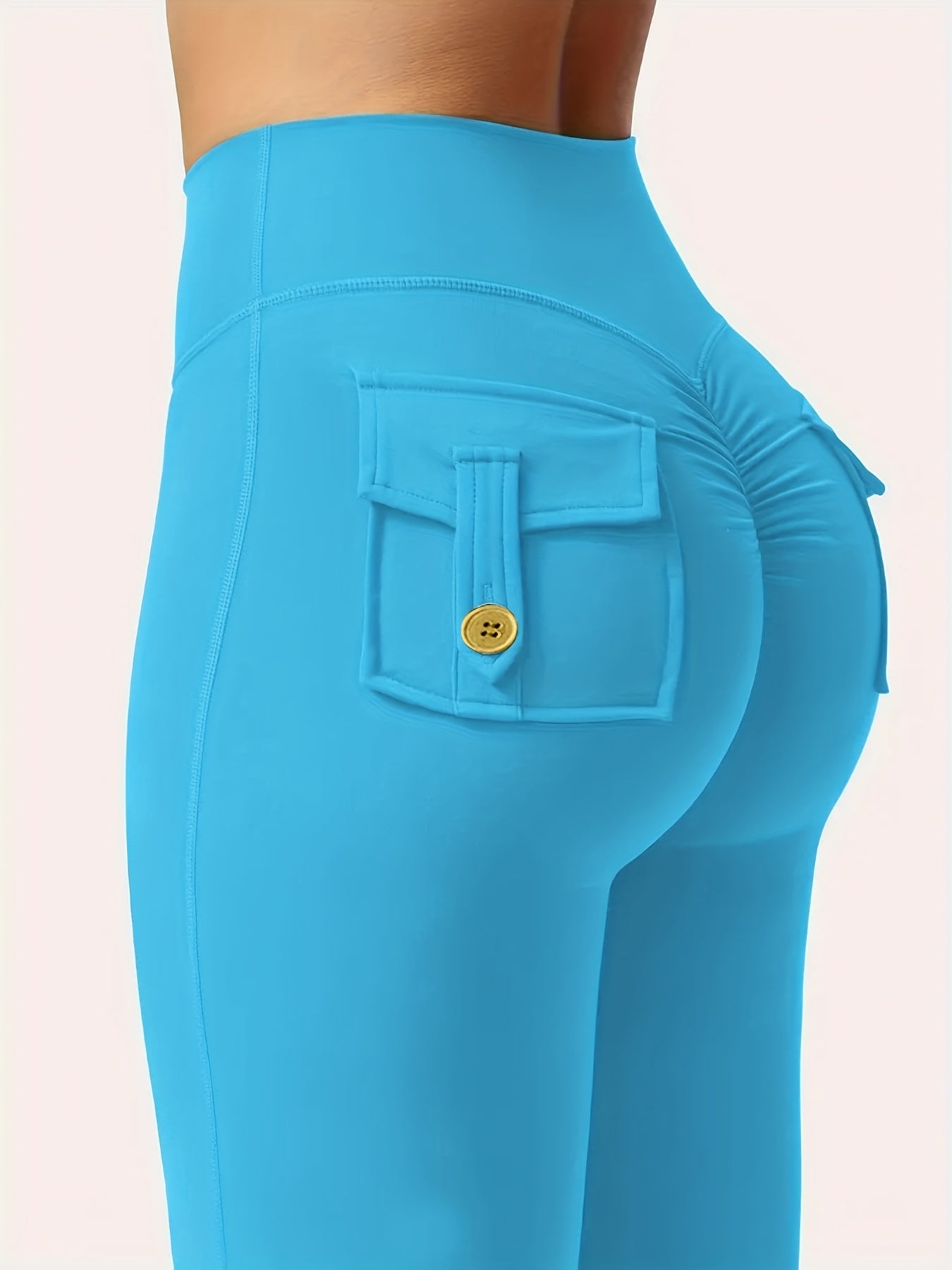 Women's Cargo Pants - High Waist Flared leg – view 30