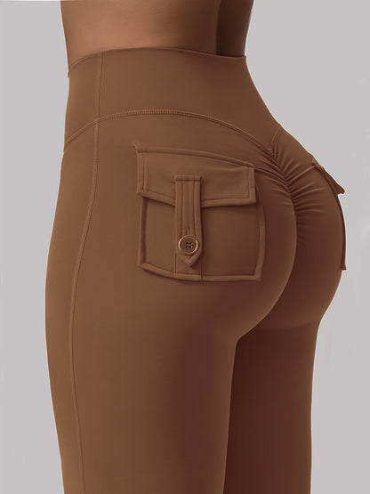 Women's Cargo Pants - High Waist Flared leg – view 33