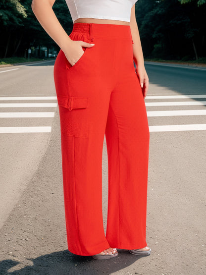 Women's Cargo Pants - High Waist Wide leg – main product image