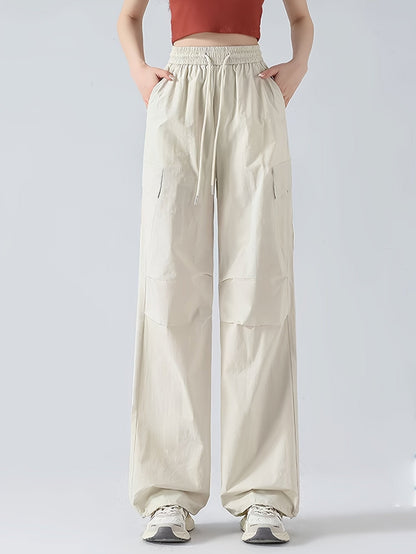 Women's Cargo Pants - Pocket Detail Wide leg 78 detail view