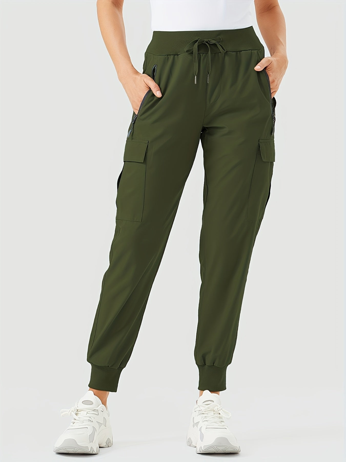 Women's Cargo Pants - Quick Dry With Pockets 07 detail view