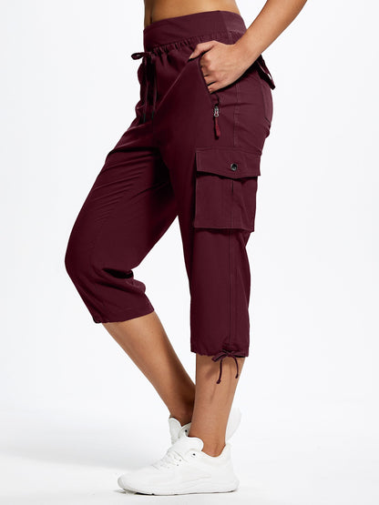 Women's Cargo Pants - Quick Dry With Pockets – Blue option – view 4
