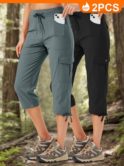 Women's Cargo Pants - Stretch Comfort – 4-Color Selection – main product image