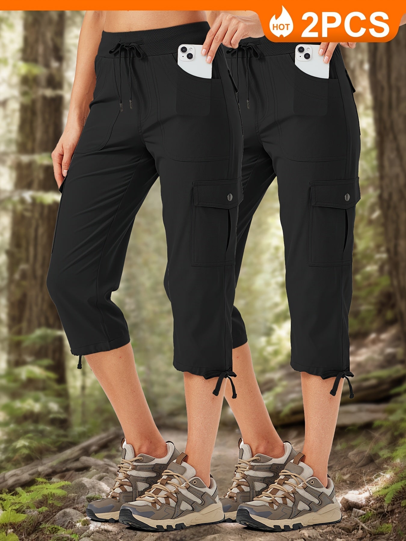 Women's Cargo Pants - Stretch Comfort – 4-Color Selection – view 7
