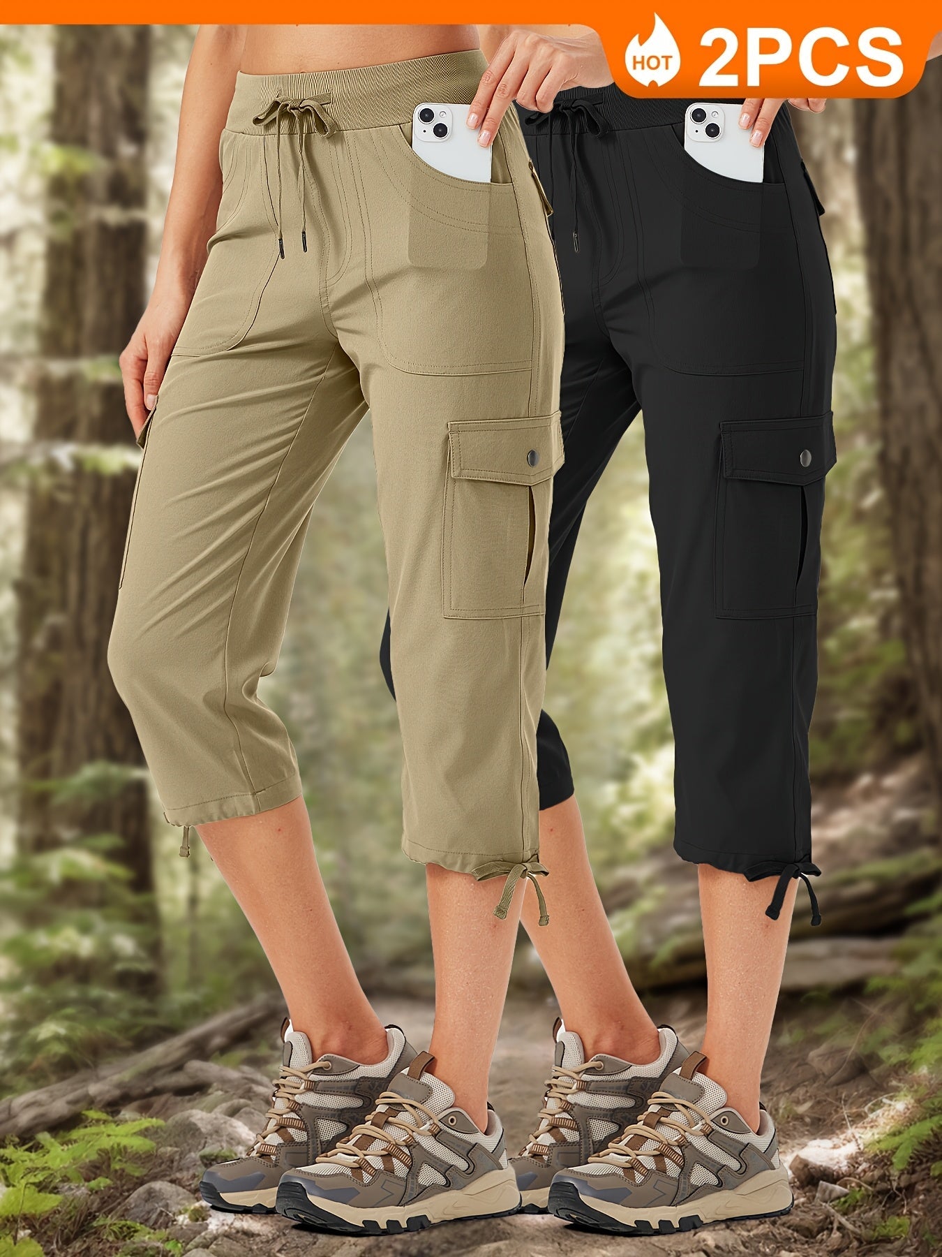 Women's Cargo Pants - Stretch Comfort – 4-Color Selection – view 9