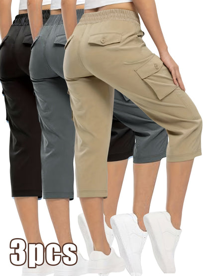 Women's Cargo Pants - Stretch Comfort – 9-Color Selection – Blue option – main product image