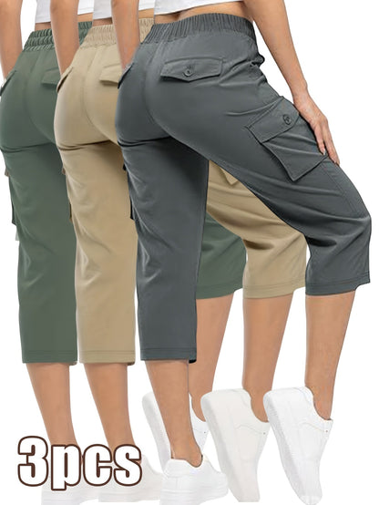 Women's Cargo Pants - Stretch Comfort – 9-Color Selection – Blue option – view 4