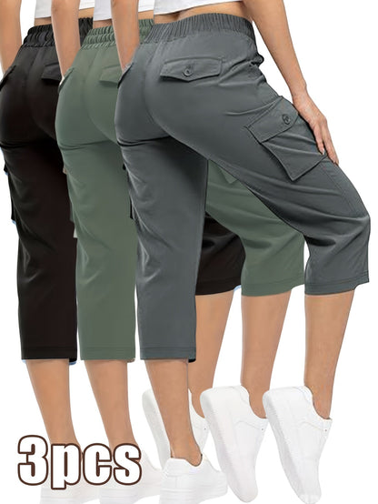 Women's Cargo Pants - Stretch Comfort – 9-Color Selection – Blue option – view 6