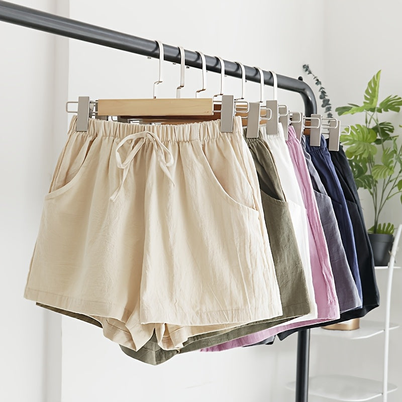 Women's Cargo Shorts - Drawstring Waist With Pockets – 7pcs-Mix detail view