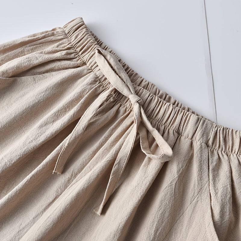 Women's Cargo Shorts - Drawstring Waist With Pockets – 7pcs-Mix detail view