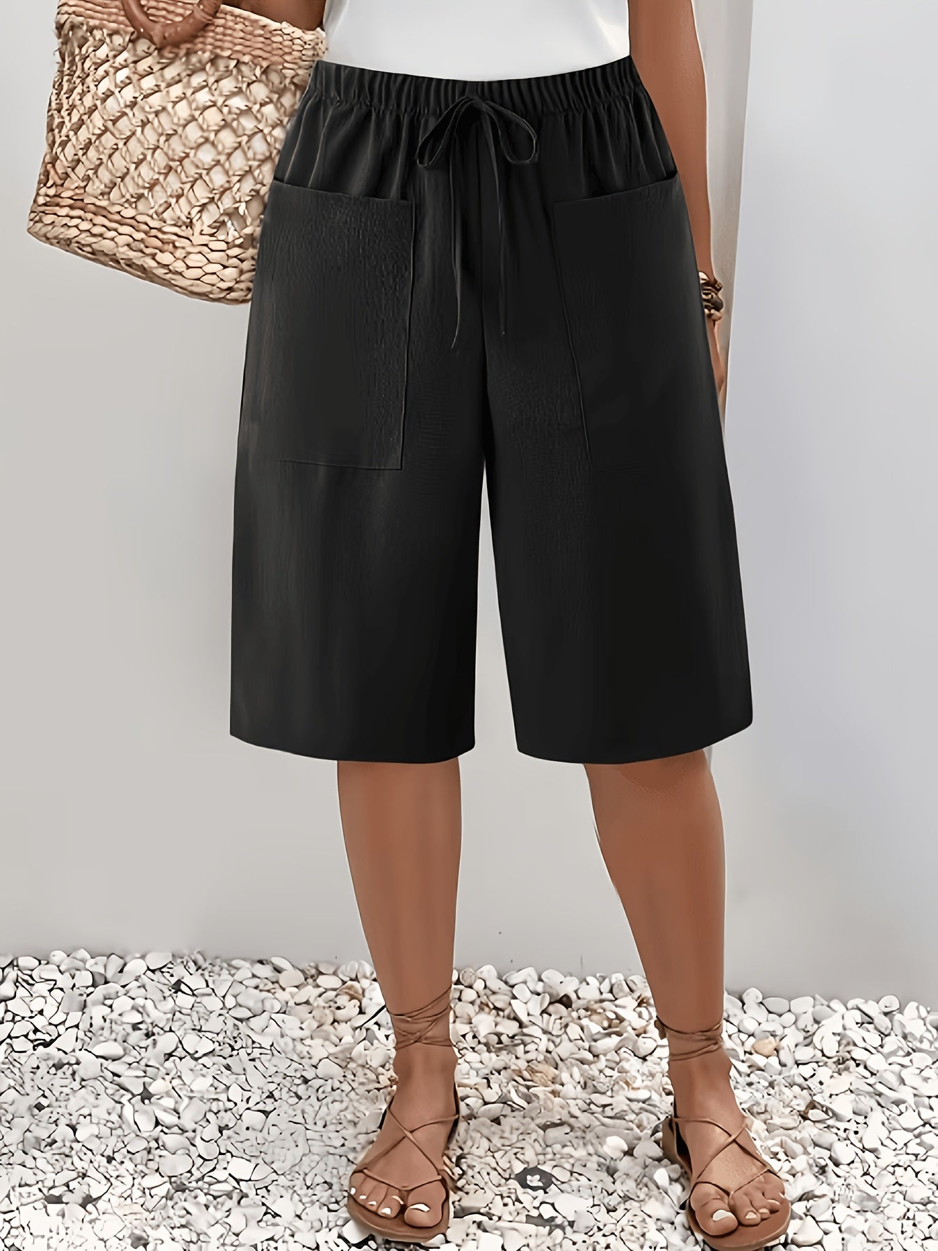 Women's Cargo Shorts - Multi Pocket – 4-Color Selection detail view