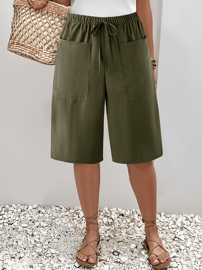 Women's Cargo Shorts - Multi Pocket – 4-Color Selection – green option – view 4