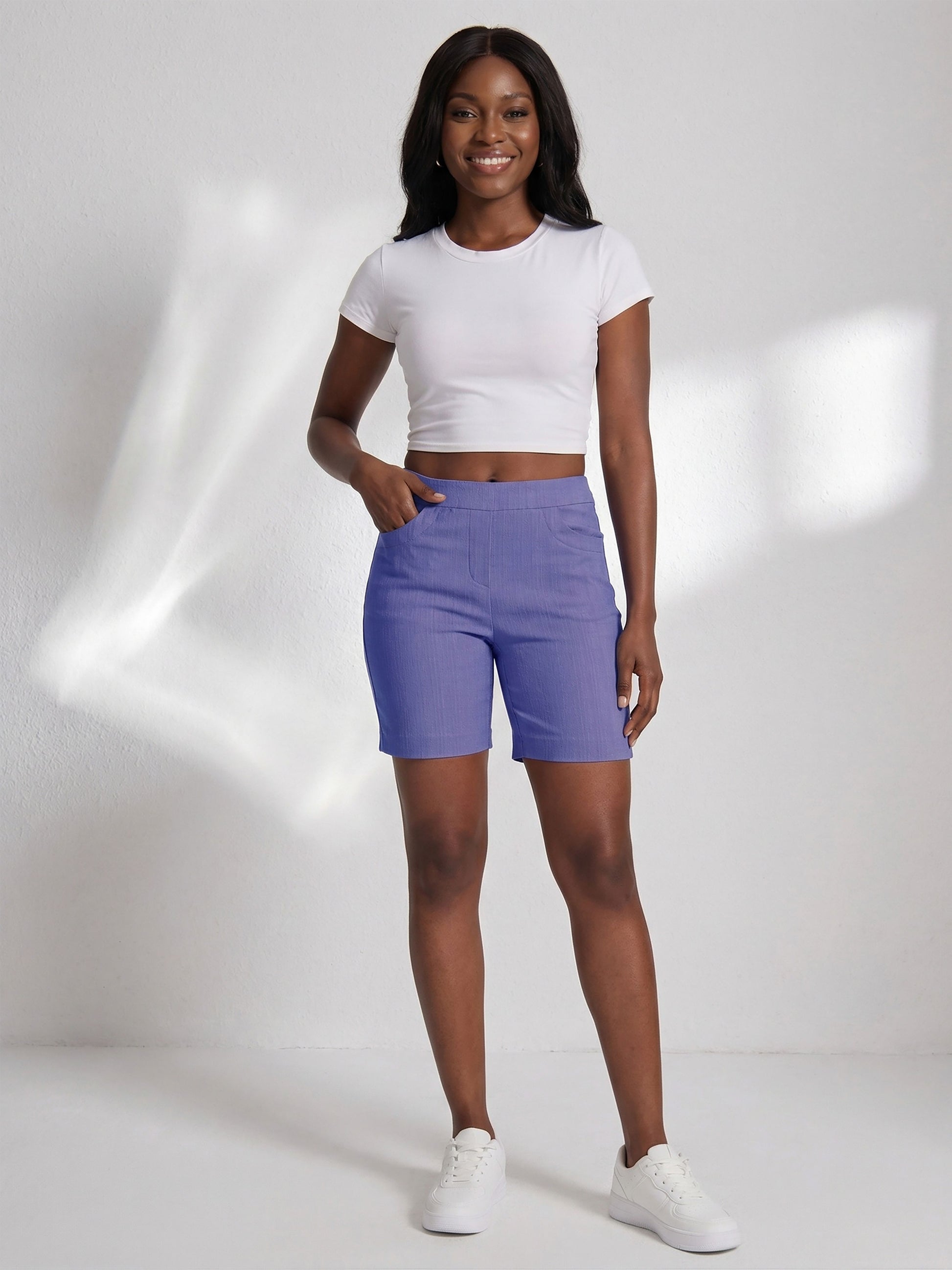 Women's Cargo Shorts - Multi Pocket Active Style – view 7