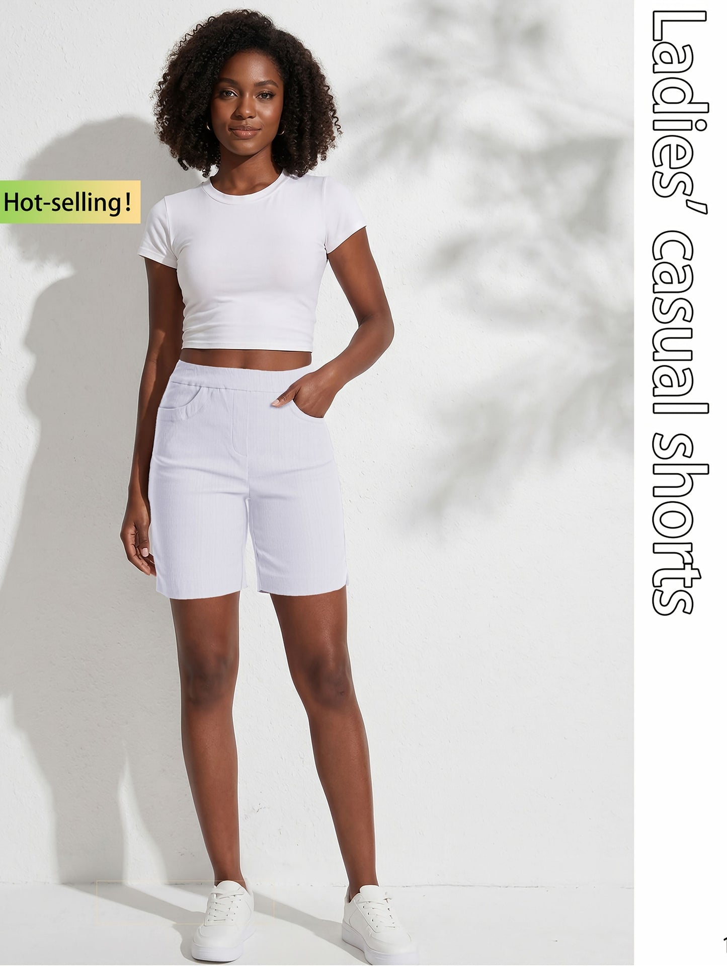 Women's Cargo Shorts - Multi Pocket Active Style – view 20