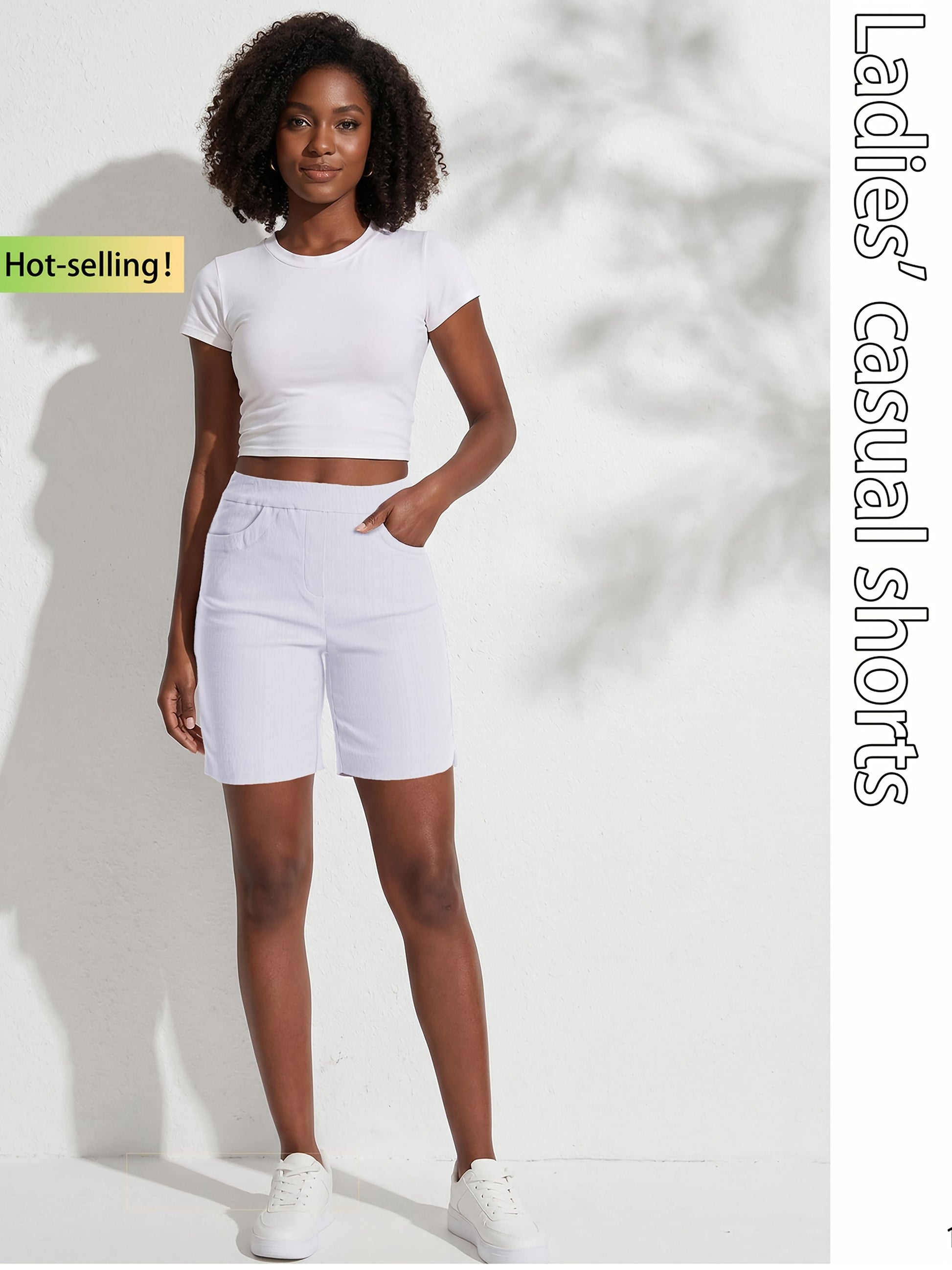 Women's Cargo Shorts - Multi Pocket Active Style – view 20