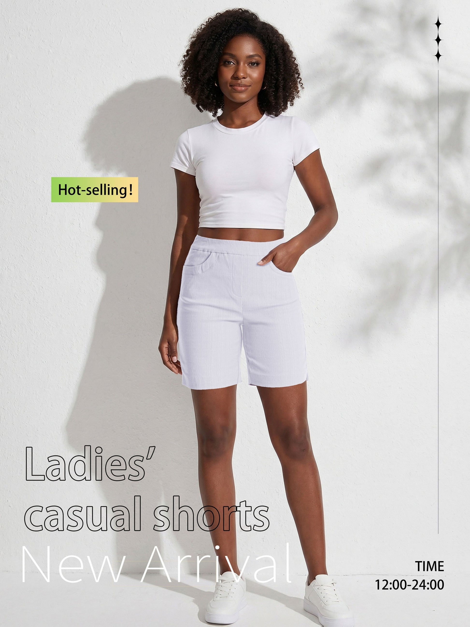 Women's Cargo Shorts - Multi Pocket Active Style – view 39
