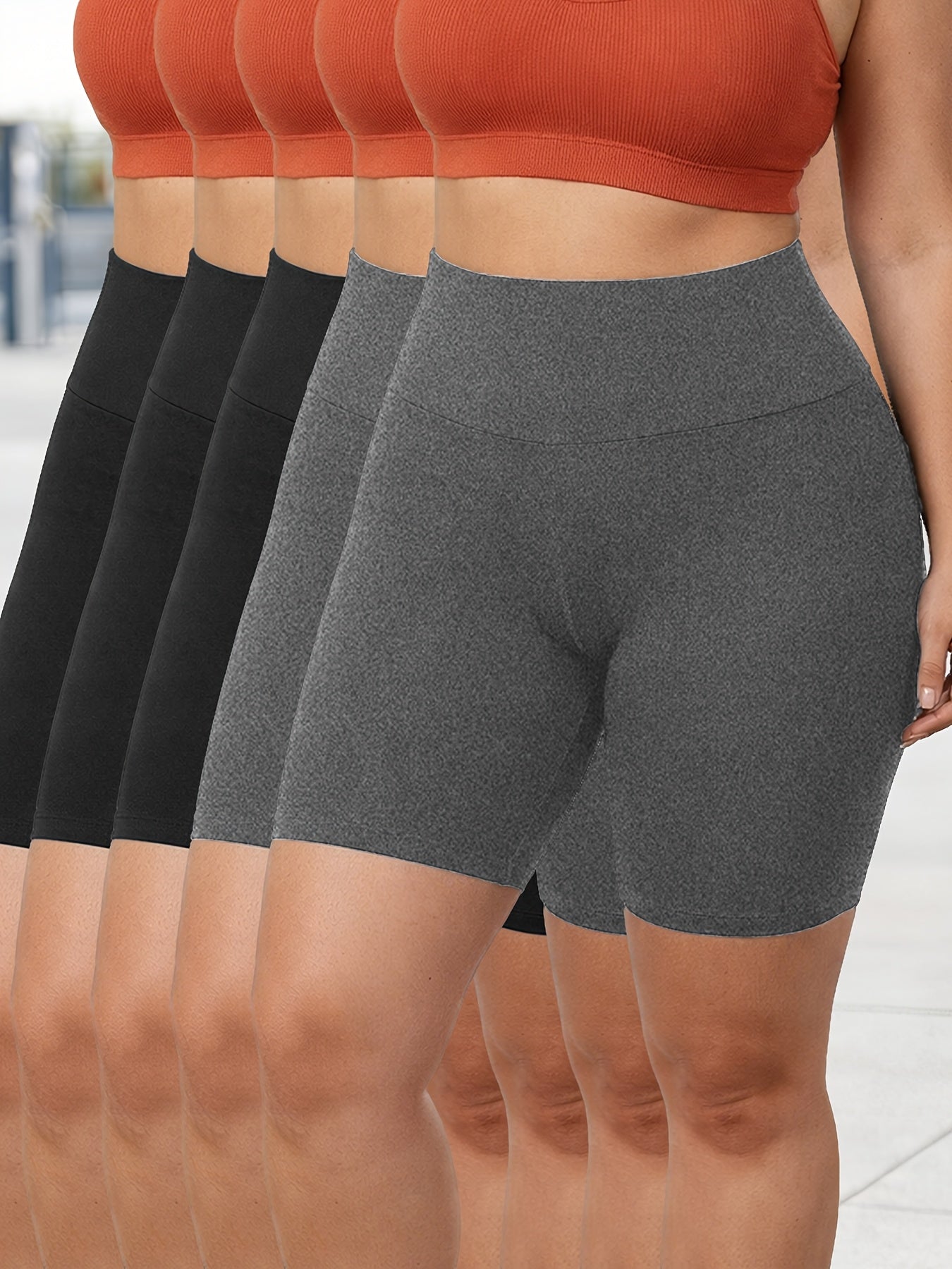 Women's Cargo Shorts - Multi Pocket – Sizes 1XL–4XL – Black option – main product image