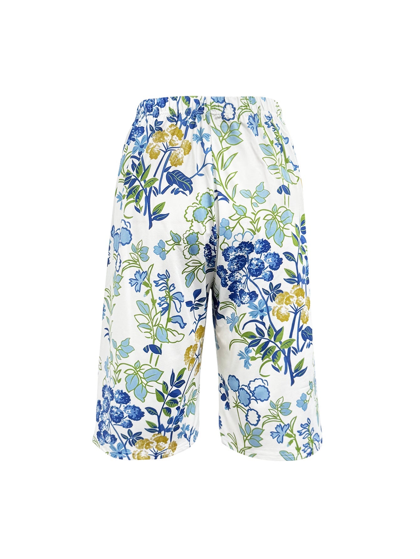 Women's Cargo Shorts - Multi Pocket – White detail view