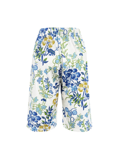Women's Cargo Shorts - Multi Pocket – White detail view