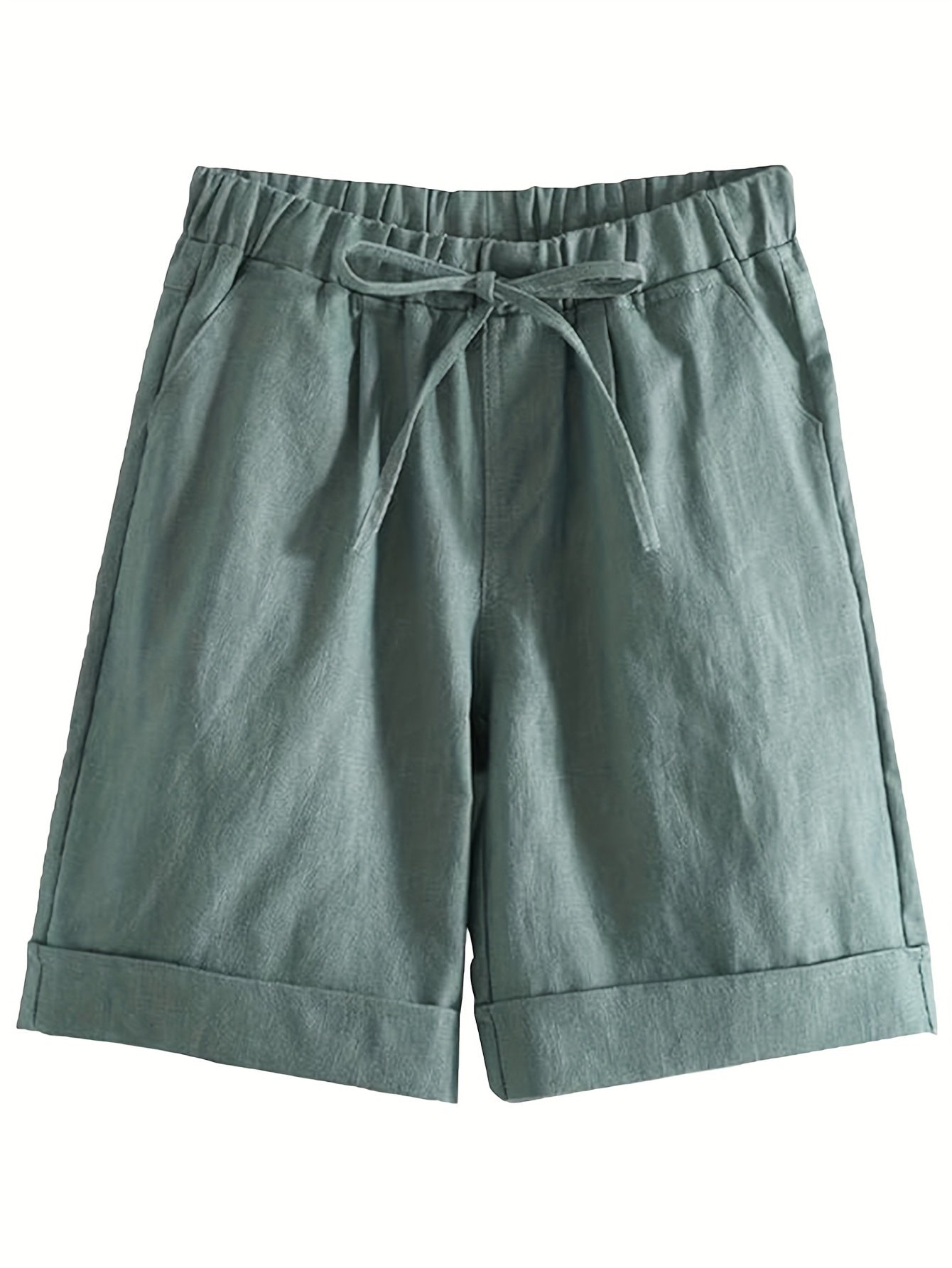 Women's Cargo Shorts - Stretch With Pockets – Navy Color / Black – main product image