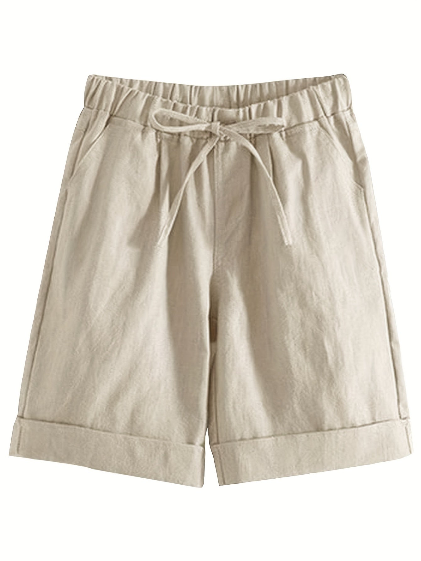 Women's Cargo Shorts - Stretch With Pockets – Navy Color / Black – Navy option – view 2