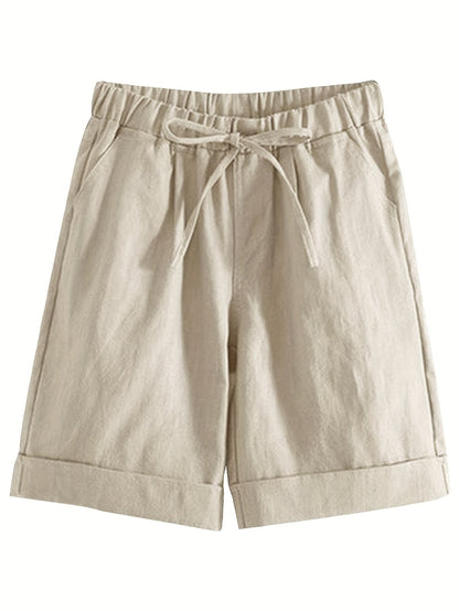 Women's Cargo Shorts - Stretch With Pockets – Navy Color / Black – Navy option – view 2