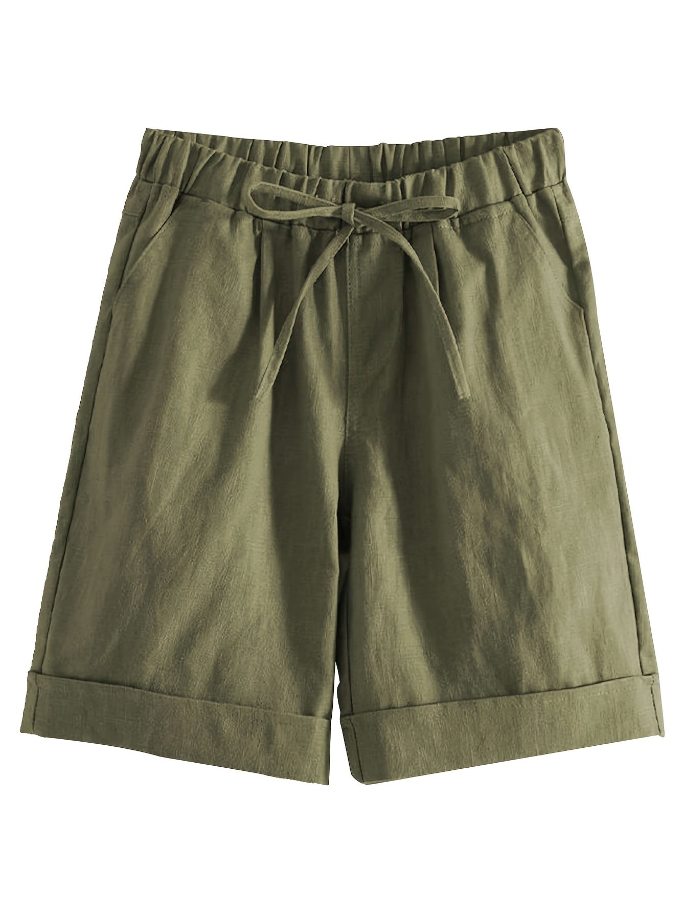 Women's Cargo Shorts - Stretch With Pockets – Navy Color / Black – Navy option – view 7