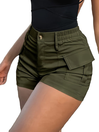 Women's Cargo Shorts - Stretch With Pockets – Sizes XS–L detail view