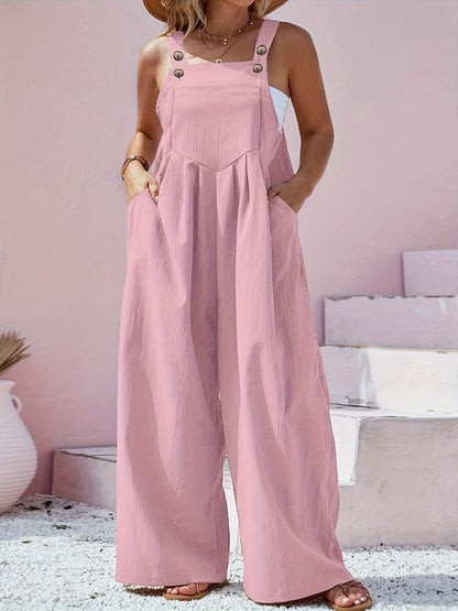 Women's Casual Jumpsuit - Button Detail Regular Fit – view 4