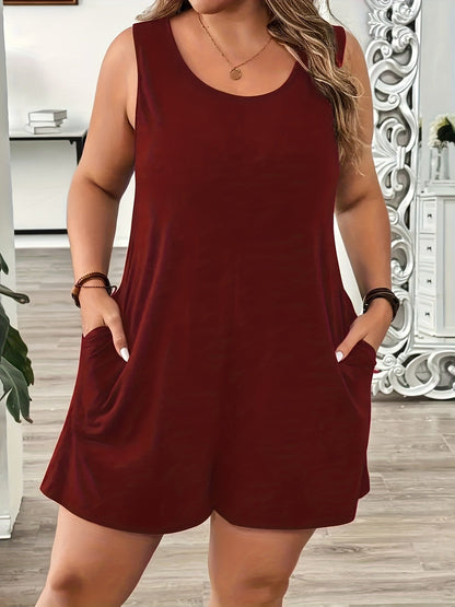 Women's Casual Jumpsuit - Pocket Detail Regular Fit detail view