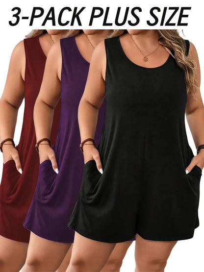 Women's Casual Jumpsuit - Pocket Detail Regular Fit – black option – main product image