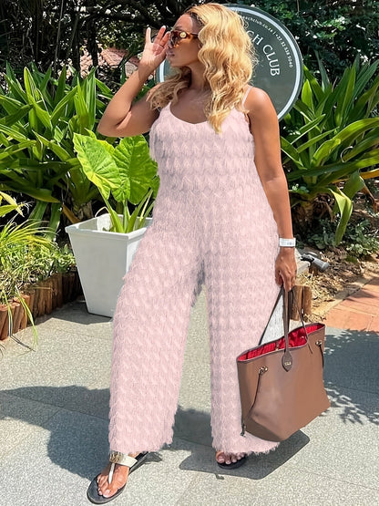 Women's Casual Jumpsuit - V-Neck Full Length – view 5